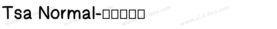 Tsa Normal字体转换